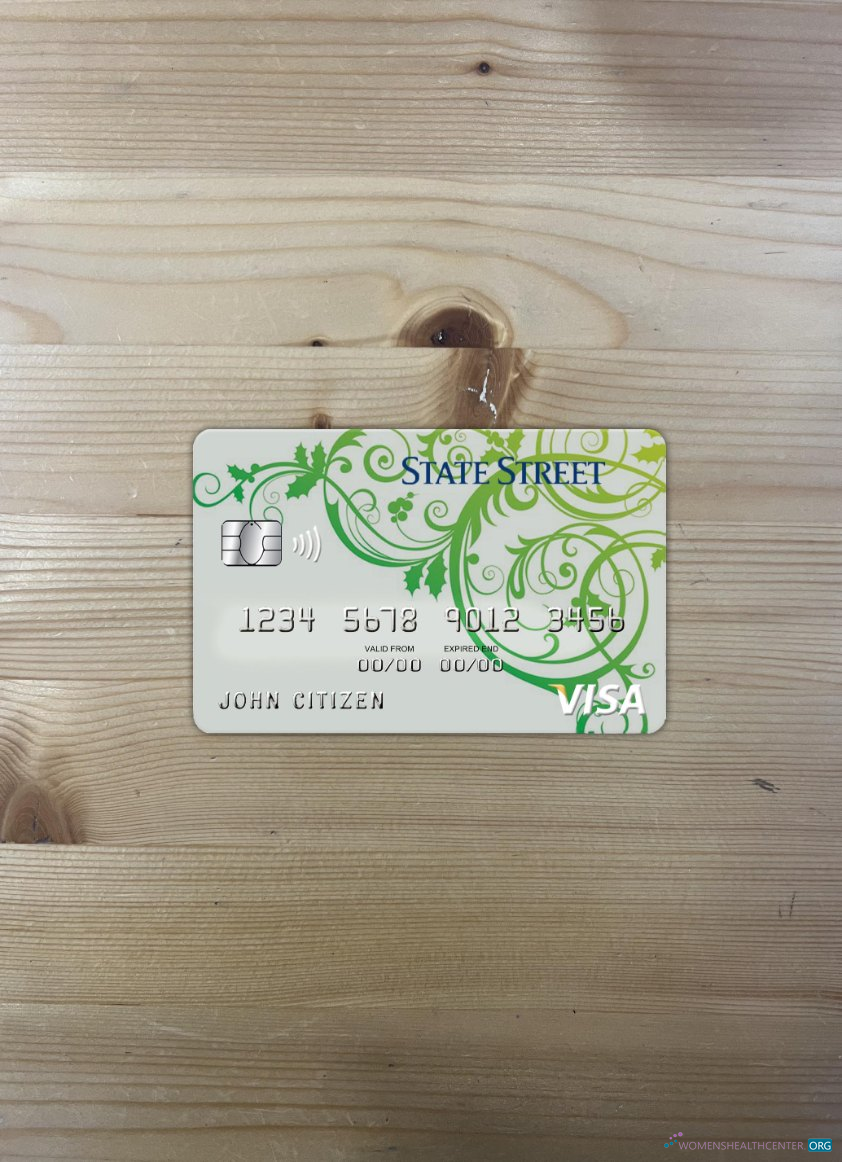 Download Belize State Street bank visa card photolook front Photoshop template